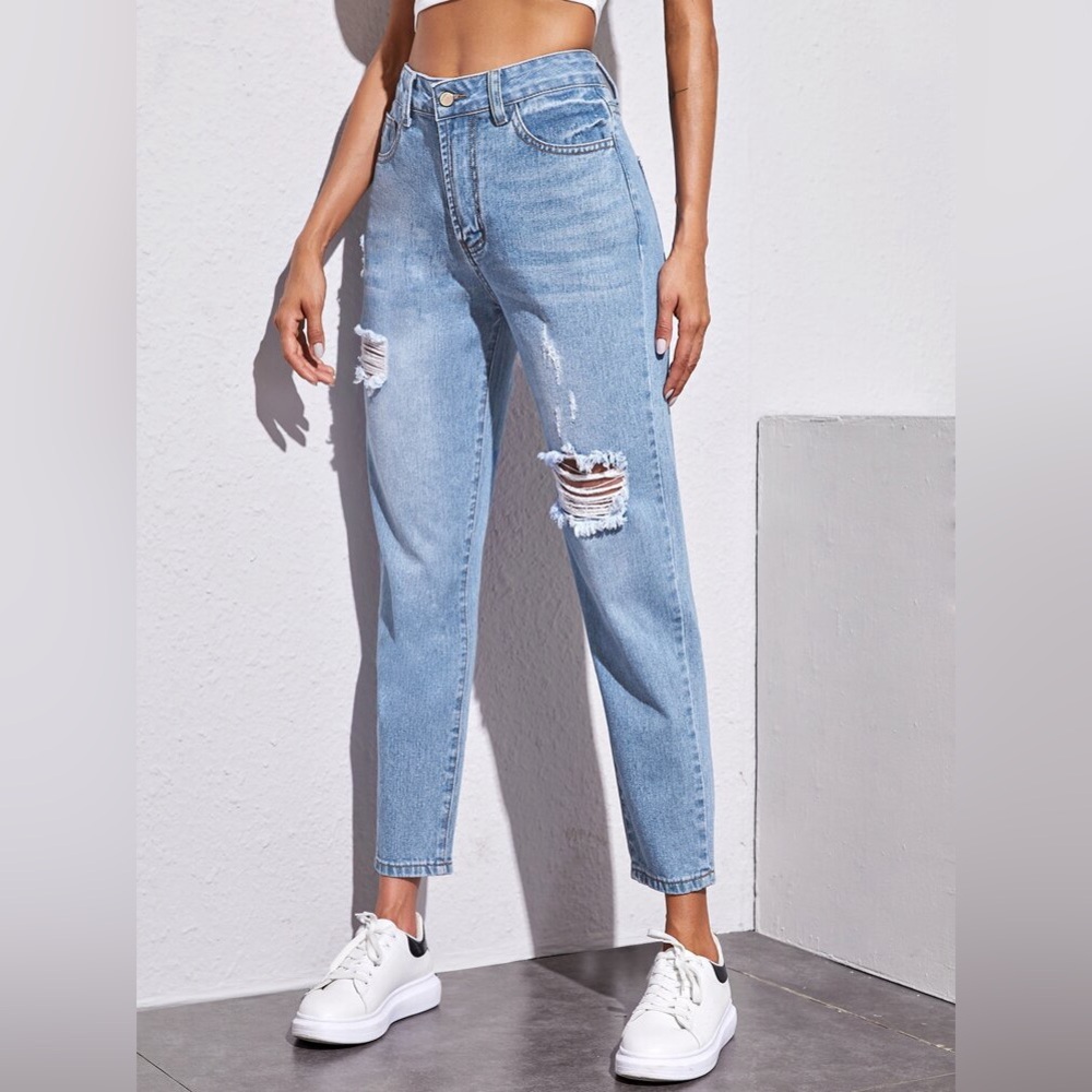 SHEIN High Rise Mom Jeans